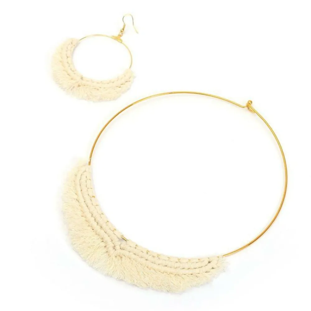 Graine Créative GRAINE CRÉATIVE - Kit pour faire un collier en macramé - ø 14 cm Clearance