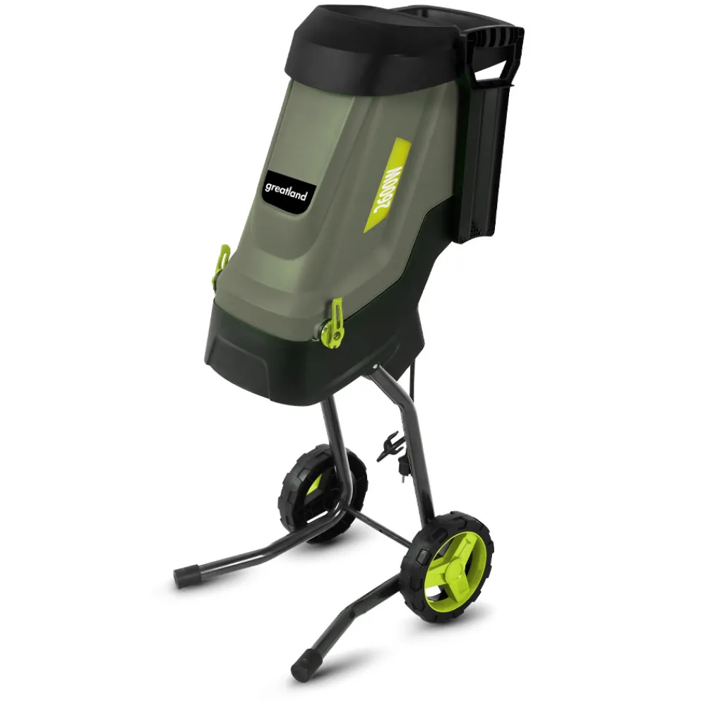 Greatland Broyeurs, Nettoyeurs Et Souffleurs | - Broyeur de végétaux électrique 2600w avec sac récupérateur de 45l