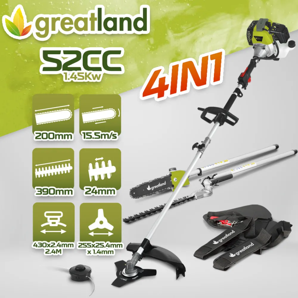 Greatland - Outil thermique multifonctions 4 en 1 52cc Hot