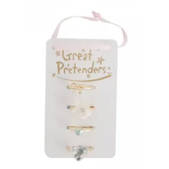 Great Pretenders - Set de 4 bagues dore sassy
