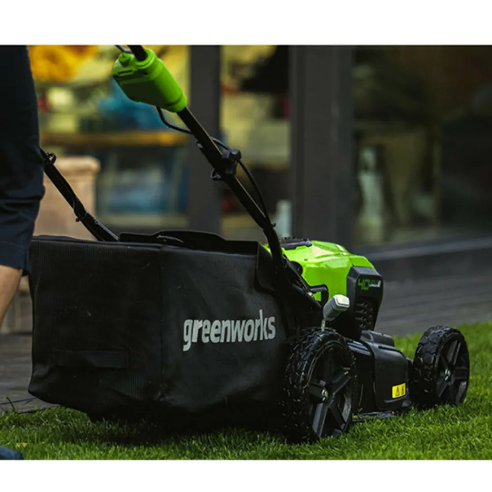 Greenworks - Tondeuse tractée 40v - coupe de 46cm - sans batterie ni chargeur - gd40lm46sp New