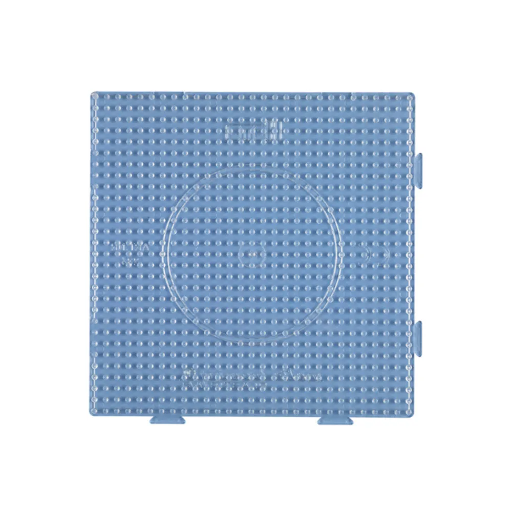 Hama - Plaque carré assemblage perles plastique midi transparente