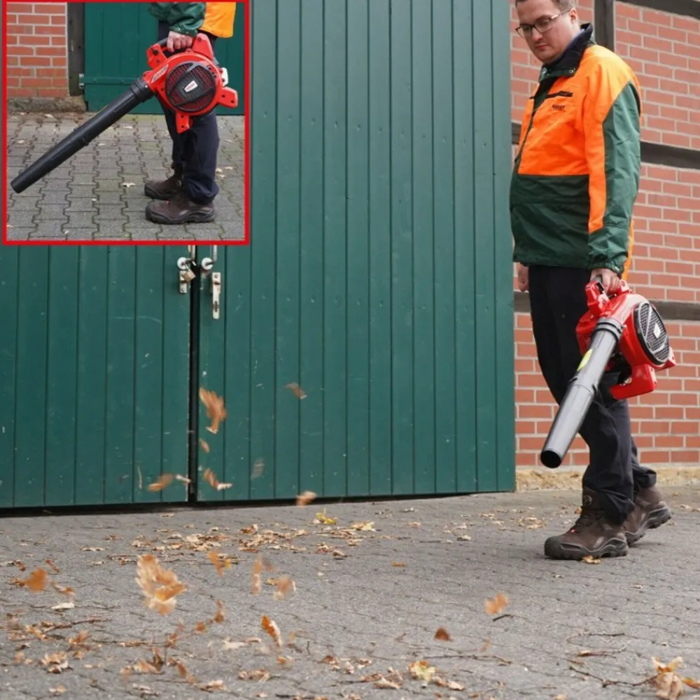 Hecht - H 9280 aspirateur souffleur broyeur essence 3en1 252km/h 50 l moteur à deux temps