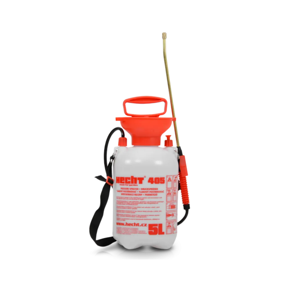 Hecht Traitement Et Pulvérisation | - H 405 pulverisateur a pression spray engrais 5l avec jet 49cm tuyau de 1,3m 3bars