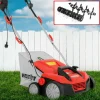 Hecht - H 1683 scarificateur aérateur électrique 2en1 1600w 8 couteaux doubles 24griffres avec profondeur réglable Sale