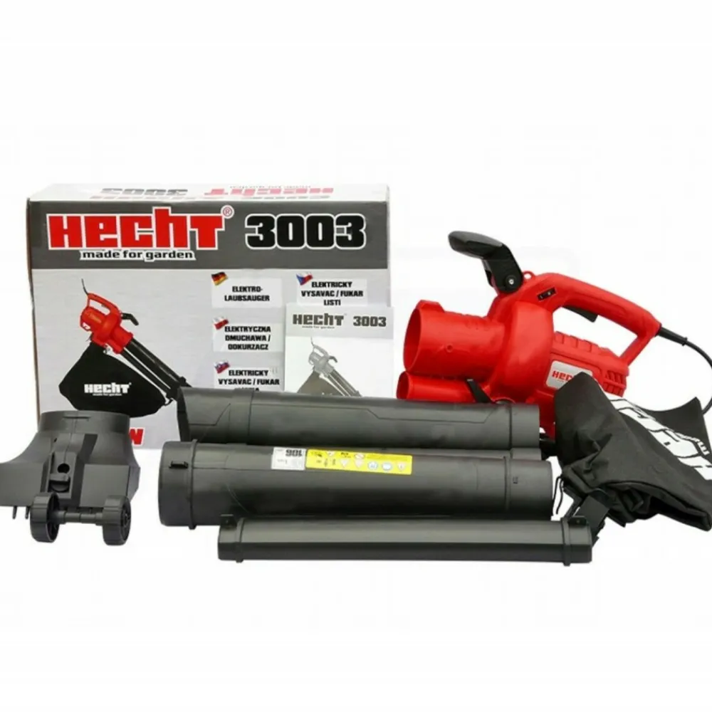 Hecht Broyeurs, Nettoyeurs Et Souffleurs | - H 3003 souffleur de feuilles à l’air électrique 3300w 3en1 aspirateur souffleur broyeur