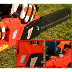 Hecht Taille-Haies, Tronçonneuses Et Élagueuses | - H 2035 tronçonneuse électrique 2000 w scie à chaine et épée de haute qualité puissante épée 35cm 4,2kg