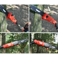 Hecht Taille-Haies, Tronçonneuses Et Élagueuses | - H 971 w scie a ébrancher tronçonneuse avec manche télescopique 2,80m et tête de coupe rotative