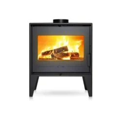 Invicta - Poele a bois en acier - puissance optimale: 8 kw - max: 10 kw - bûches 52 cm, raccordable, ecodesign Best