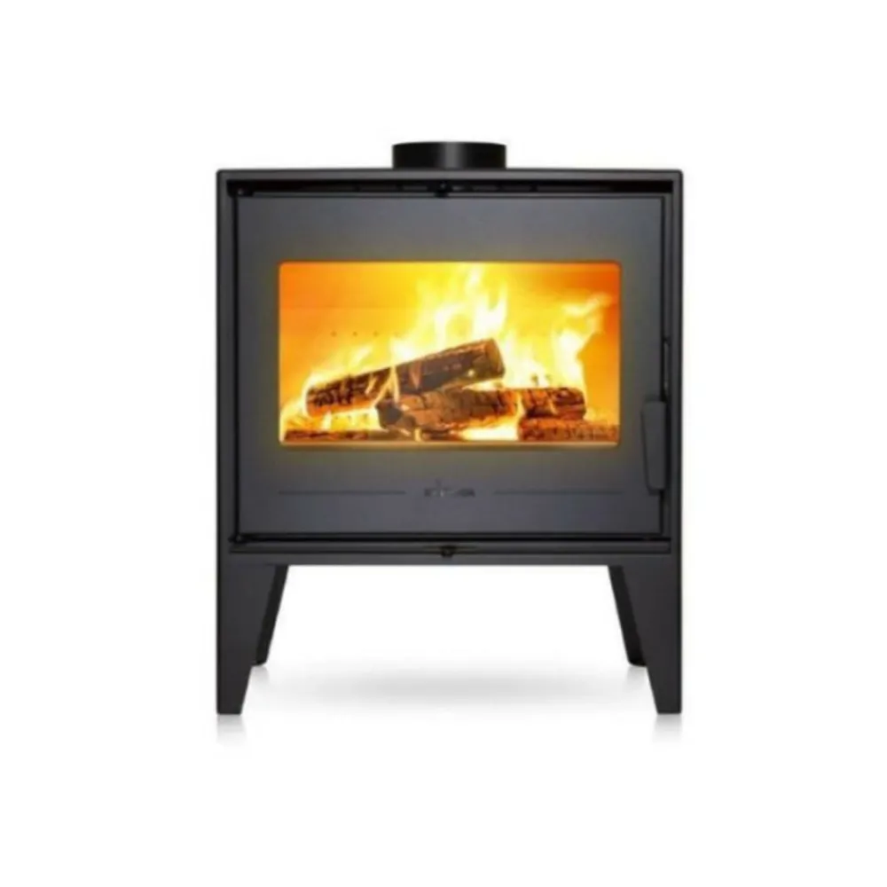 Invicta - Poele a bois en acier - puissance optimale: 8 kw - max: 10 kw - bûches 52 cm, raccordable, ecodesign Best