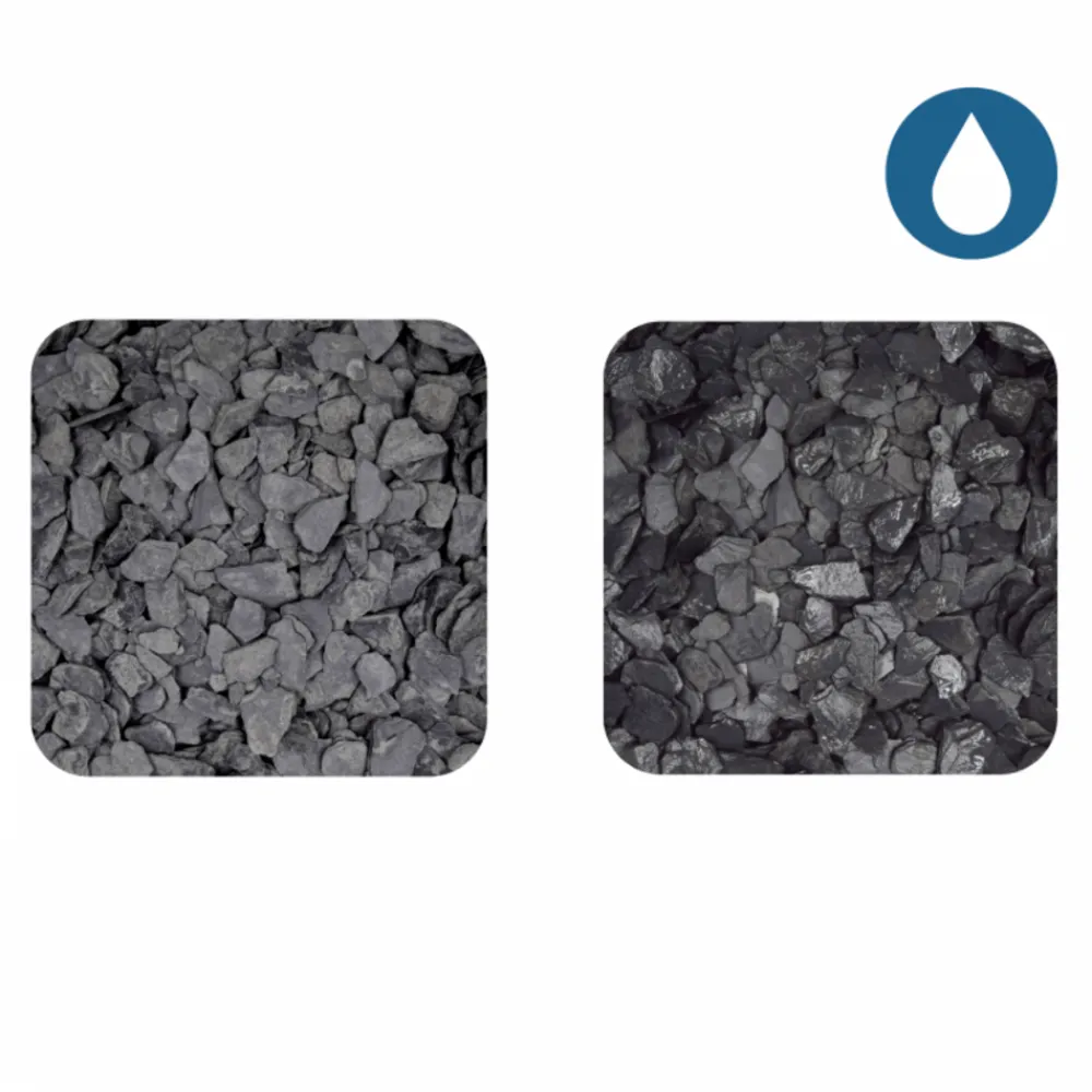Jardinex - Ardoise noire 10/40 mm - big bag 1t (13 m²) - noir Hot