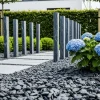 Jardinex - Galet calcaire noir mat 60/100 mm- big bag 1t (8 m²) - noir Sale