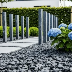 Jardinex - Galet calcaire noir mat 60/100 mm- big bag 1t (8 m²) - noir Sale