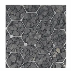 Jardinex Brise-Vues, Bordures Et Dallages | - Gravier concassé calcaire noir 6/14 mm - big bag 1t (16 m²) - noir