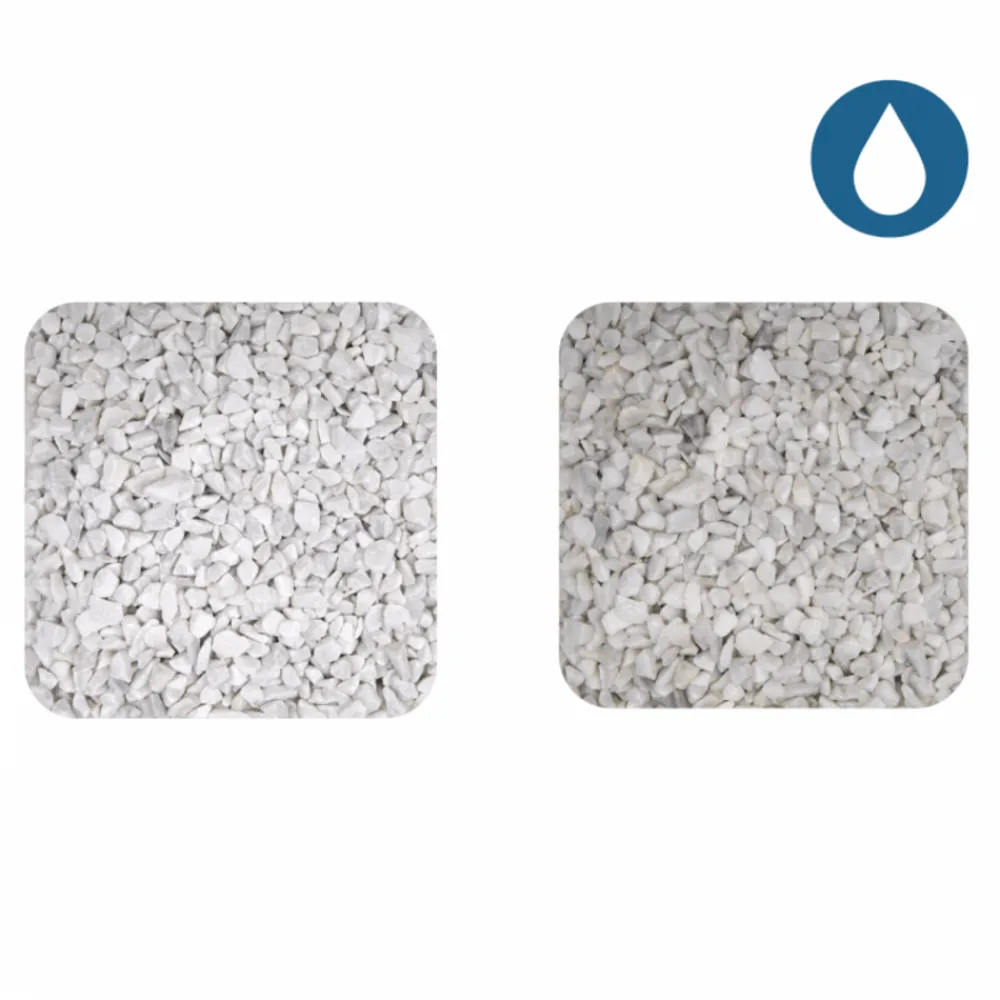Jardinex Brise-Vues, Bordures Et Dallages | - Gravier concassé marbre blanc 9/12 mm - big bag 1t (16 m²) - blanc