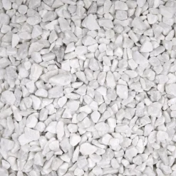 Jardinex Brise-Vues, Bordures Et Dallages | - Gravier concassé marbre blanc 12/18 mm - big bag 1t (16 m²) - blanc