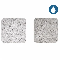 Jardinex Brise-Vues, Bordures Et Dallages | - Gravier concassé marbre blanc 12/18 mm - big bag 1t (16 m²) - blanc
