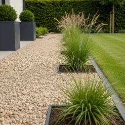 Jardinex Terreaux Et Paillage | - Gravier roulé calcaire beige 5/15 mm - big bag 1t (16 m²) - beige
