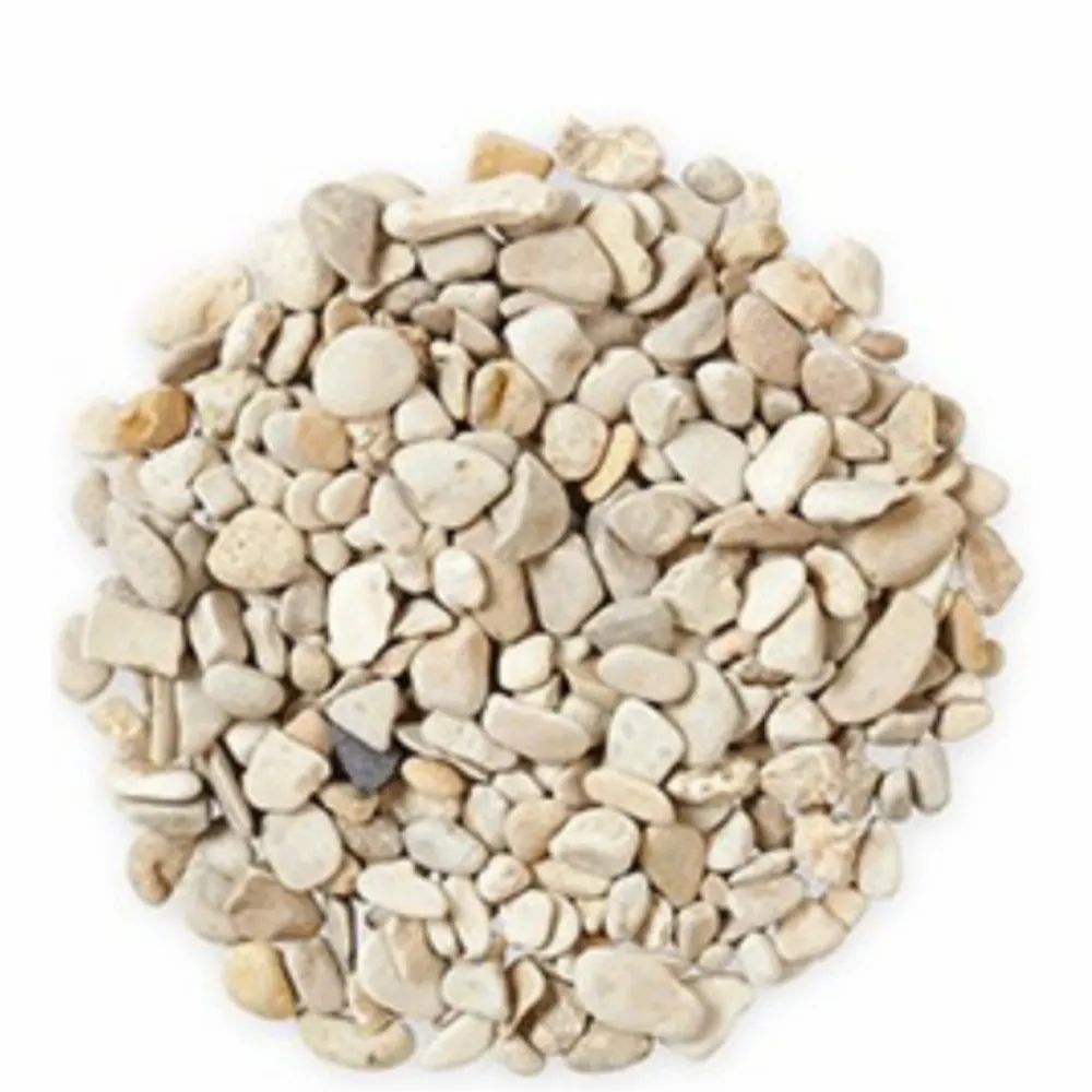 Jardinex Terreaux Et Paillage | - Gravier roulé calcaire beige 5/15 mm - big bag 1t (16 m²) - beige