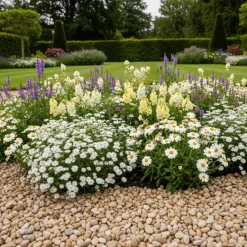 Jardinex Terreaux Et Paillage | - Gravier roulé calcaire beige 5/15 mm - big bag 1t (16 m²) - beige