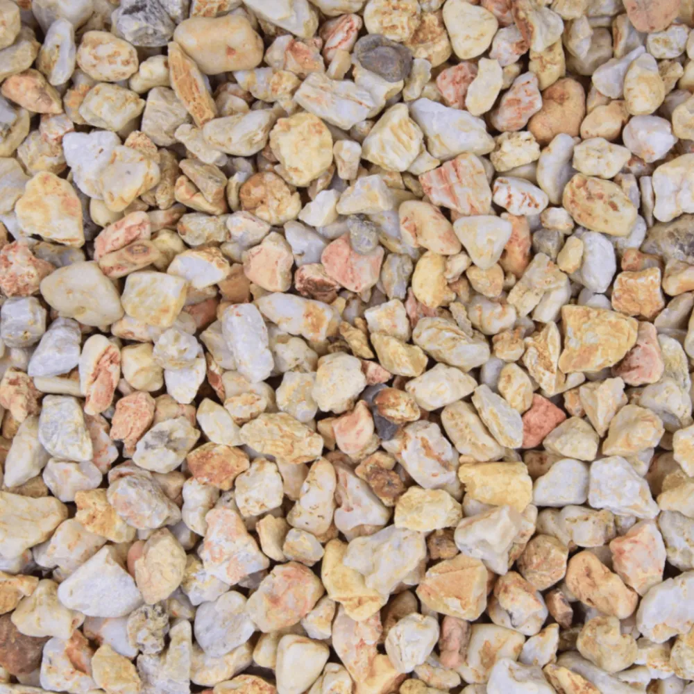 Jardinex Brise-Vues, Bordures Et Dallages | - Gravier roulé silex orangé 8/16 mm- big bag 1t (16 m²) - orange
