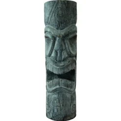 Jardinex - Statue tiki totem mauri cendré 100 cm - gris 100 cm Clearance