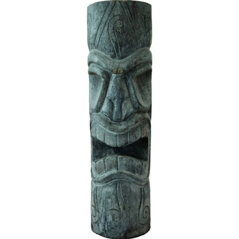 Jardinex - Statue tiki totem mauri cendré 100 cm - gris 100 cm Clearance
