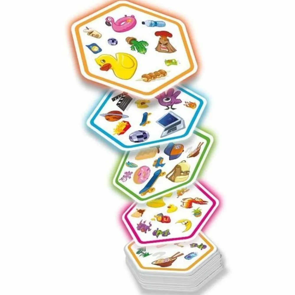 Aucune Enfants | Jeu de société - zygomatic - dobble connect alignez les hexagones et trouvez la paire