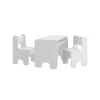 Kobi - Ensemble table et chaises enfant blanc Online