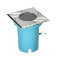 Kobi - Spot extérieur encastrable carré gu10 230v acier inoxydable ip65 Hot