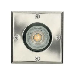 Kobi - Spot extérieur encastrable carré gu10 230v acier inoxydable ip65 Hot
