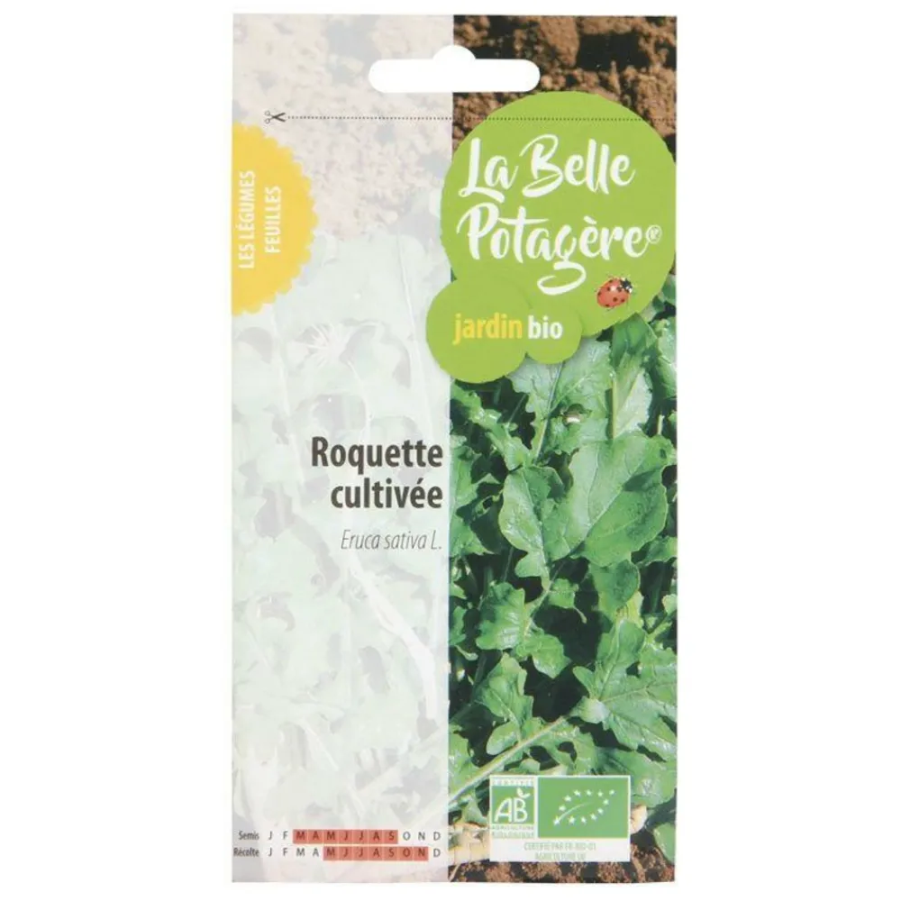 La Belle Potagère Graines De Légumes Et Aromatiques | LA BELLE POTAGÈRE - Graines à semer - roquette cultivée - 2,5 g