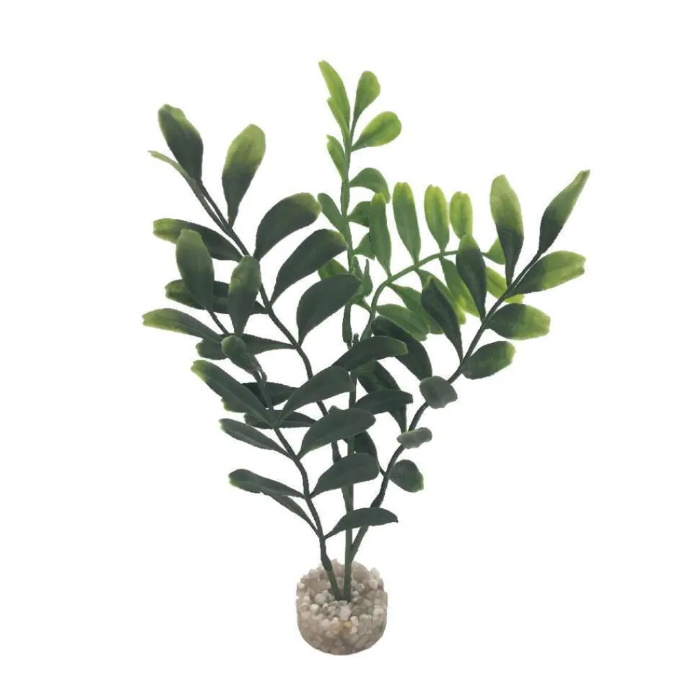 Labeo Plantes Et Décoration | - Plante artificielle pour aquarium, arbre à longues feuilles - H.22cm