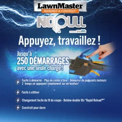 Lawnmaster Coupe-Bordures Et Débroussailleuses | - Débroussailleuse thermique 26cc avec démarrage électrique -