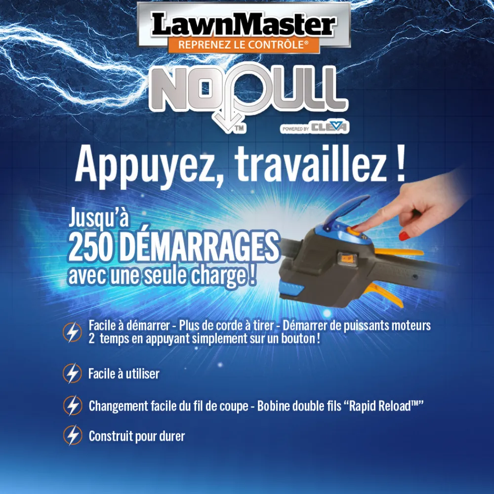 Lawnmaster Coupe-Bordures Et Débroussailleuses | - Débroussailleuse thermique 31cc avec démarrage électrique -