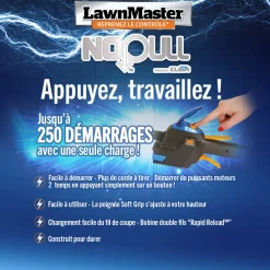 Lawnmaster Coupe-Bordures Et Débroussailleuses | - Débroussailleuse thermique 26cc 4 en 1 avec démarrage électrique -