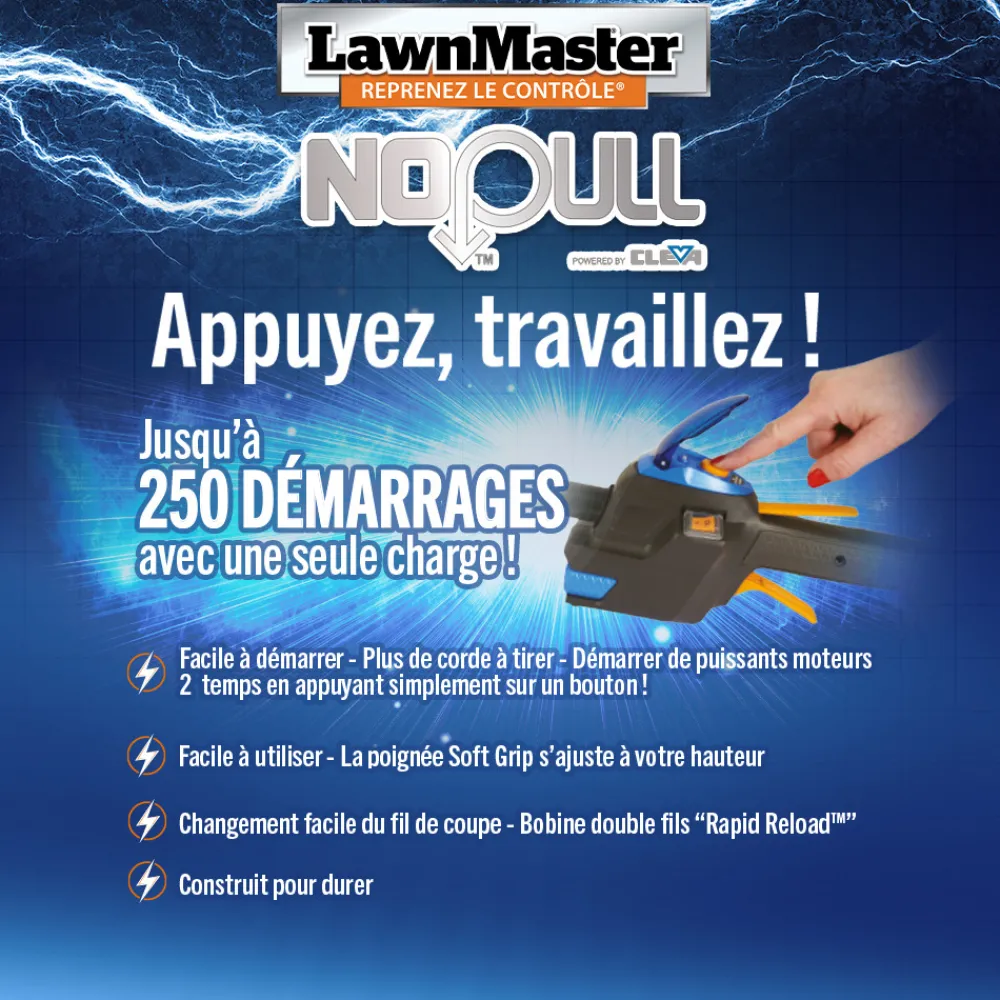 Lawnmaster Coupe-Bordures Et Débroussailleuses | - Débroussailleuse thermique 26cc 4 en 1 avec démarrage électrique -