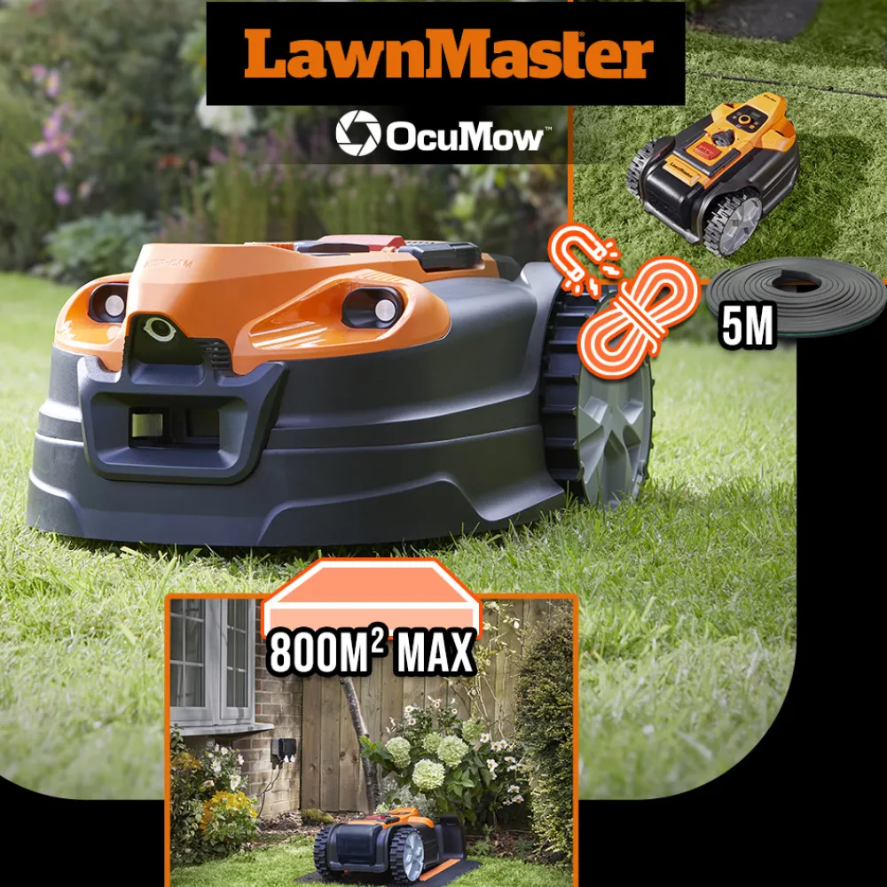 Lawnmaster - Robot tondeuse autonome 24v avec station de charge, sans fil périmétrique - le r Sale