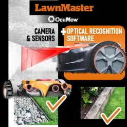 Lawnmaster Tondeuses | - Robot tondeuse autonome 24v - 8ah sans fil périmétrique - le robot le plus simpl
