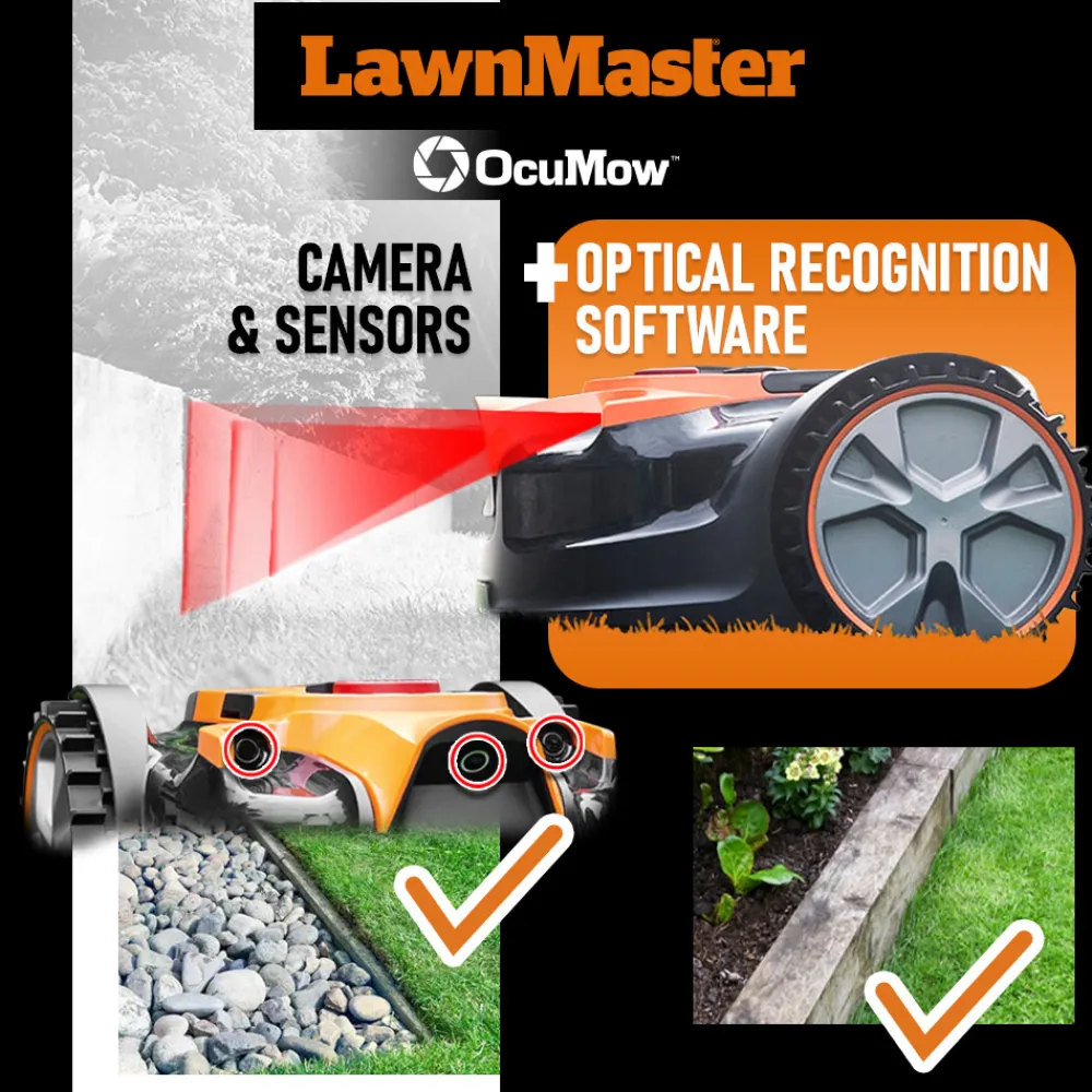 Lawnmaster Tondeuses | - Robot tondeuse autonome 24v - 8ah sans fil périmétrique - le robot le plus simpl