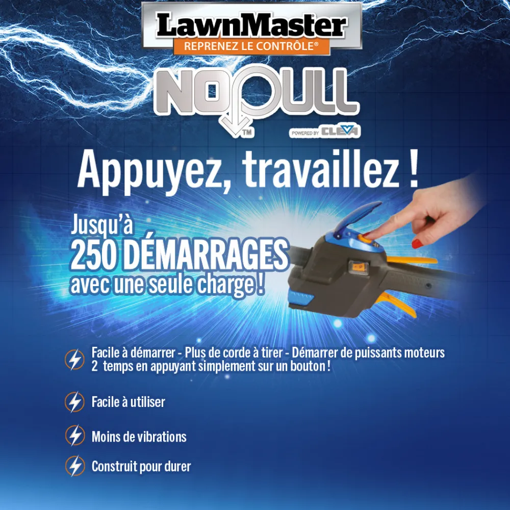 Lawnmaster Broyeurs, Nettoyeurs Et Souffleurs | - Souffleur thermique dorsal 31cc avec démarrage électrique - 270km/h -