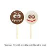 Les Gourmandises de Sophie Épicerie Gourmande | - Sucette d'Halloween en chocolat au lait : Monstrochoco - 40g