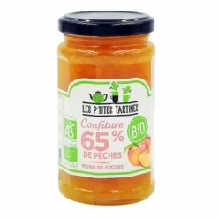 Les P'tites Tartines Épicerie Gourmande | - Confiture de pêches allégée bio -