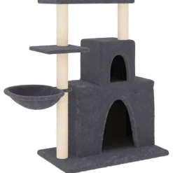 Maison Exclusive - Arbre à chat avec griffoirs en sisal gris foncé 83 cm Discount