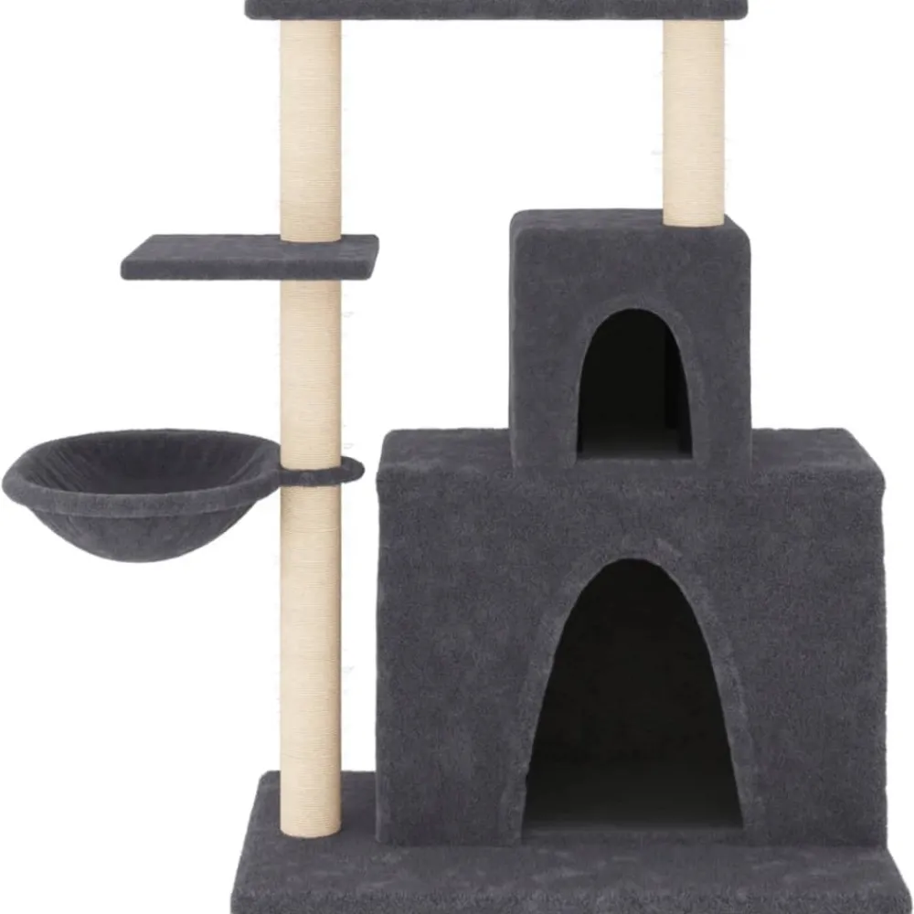 Maison Exclusive - Arbre à chat avec griffoirs en sisal gris foncé 83 cm Discount