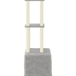 Maison Exclusive Arbres À Chat Et Jouets | - Arbre à chat avec griffoirs en sisal gris clair 133,5 cm