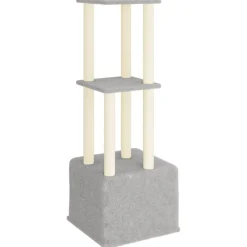 Maison Exclusive Arbres À Chat Et Jouets | - Arbre à chat avec griffoirs en sisal gris clair 133,5 cm
