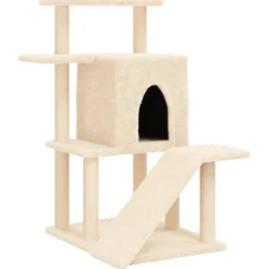Maison Exclusive - Arbre à chat avec griffoirs en sisal crème 97 cm Discount