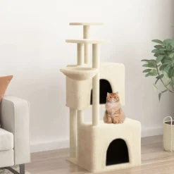 Maison Exclusive - Arbre à chat avec griffoirs en sisal crème 122 cm