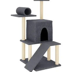 Maison Exclusive - Arbre à chat avec griffoirs en sisal gris foncé 110,5 cm Hot